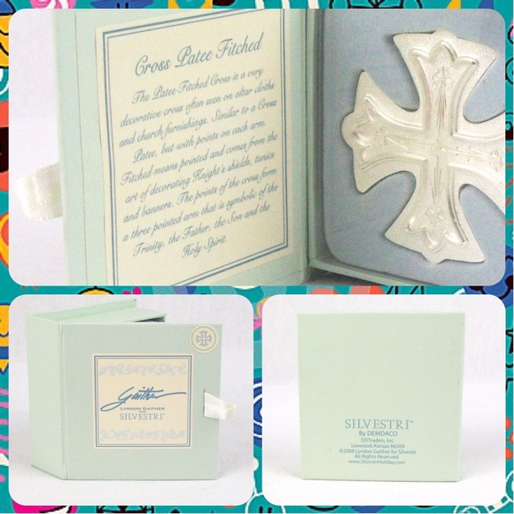 NEW Silvestri by Demdaco Silver KNIGHTS CROSS PRAYER CHARM Pocket Purse Blessing - Picture 3 of 4